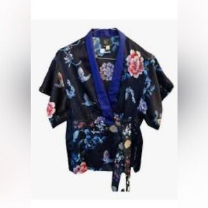 Just Cavalli Blue and Purple Floral Jacket